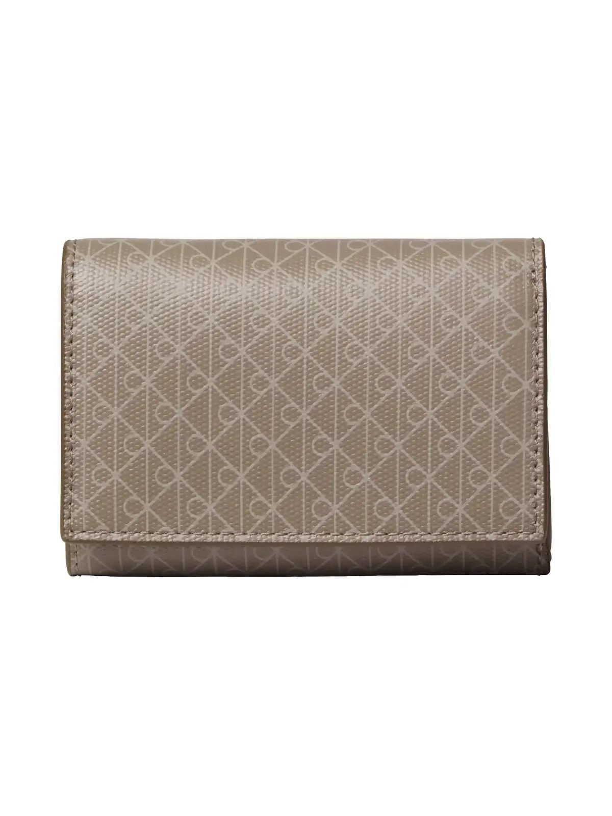 Calvin Klein EMBLEM AOP TRIFOLD Kahverengi Kadın Cüzdan