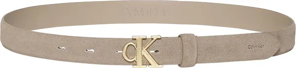 Calvin Klein CK BUCKLE 25MM FIXED BELT SUEDE Kadın Kahverengi Kemer