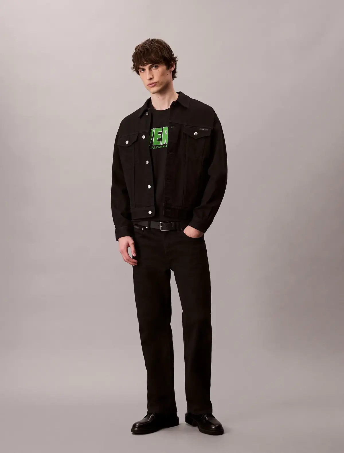 Calvin Klein SS 20S SN VERY GRAPH Siyah Erkek Tişört
