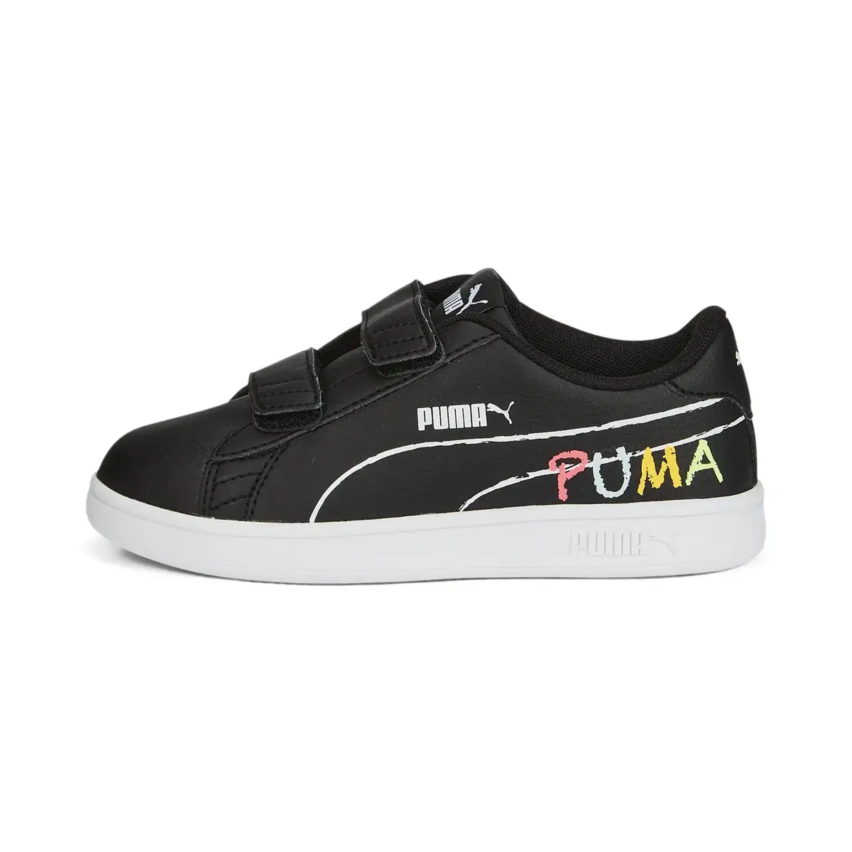 Puma Smash V2 Home School V Ps Siyah Çocuk Çocuk Günlük Spor Ayakkabı