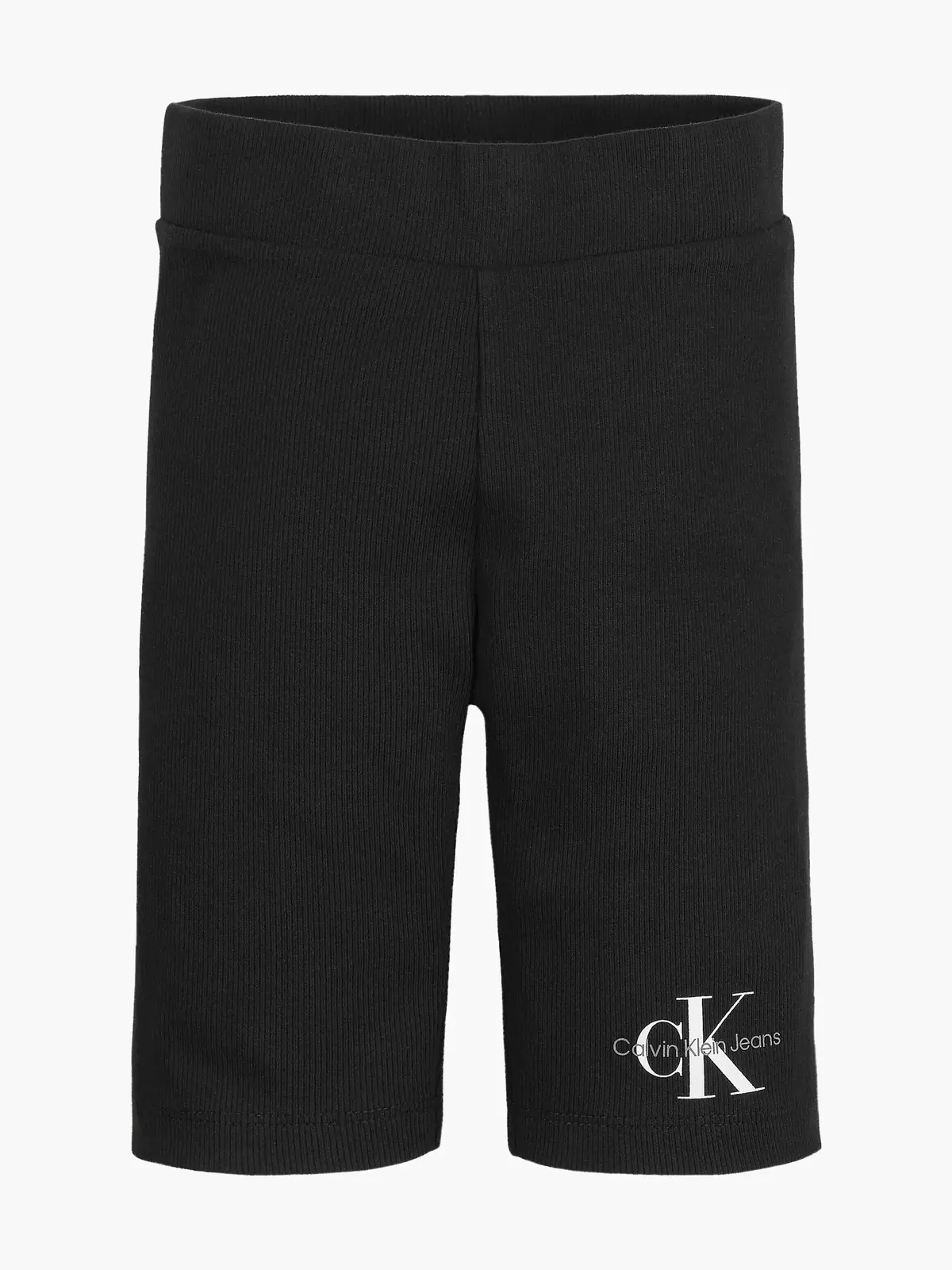 Calvin Klein MONOGRAM RIB CYCLE S Kadın Siyah Şort