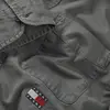 Tommy Hilfiger TJM REG WASHED TWILL, PT2 Gri Erkek Gömlek