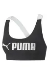 Puma Mid Impact Fit Bra Siyah Kadın Spor Sütyeni/Bra