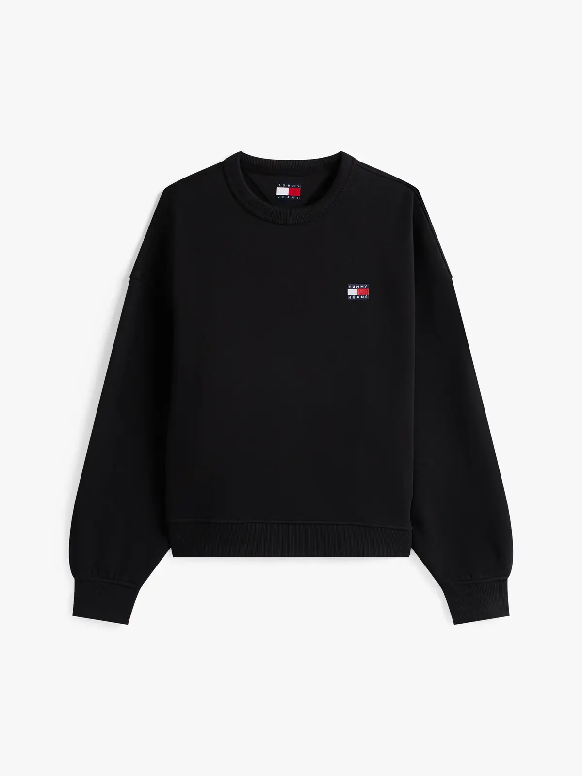 Tommy Hilfiger TJW BXY BADGE CREW, BDS Siyah Kadın Sweatshirt
