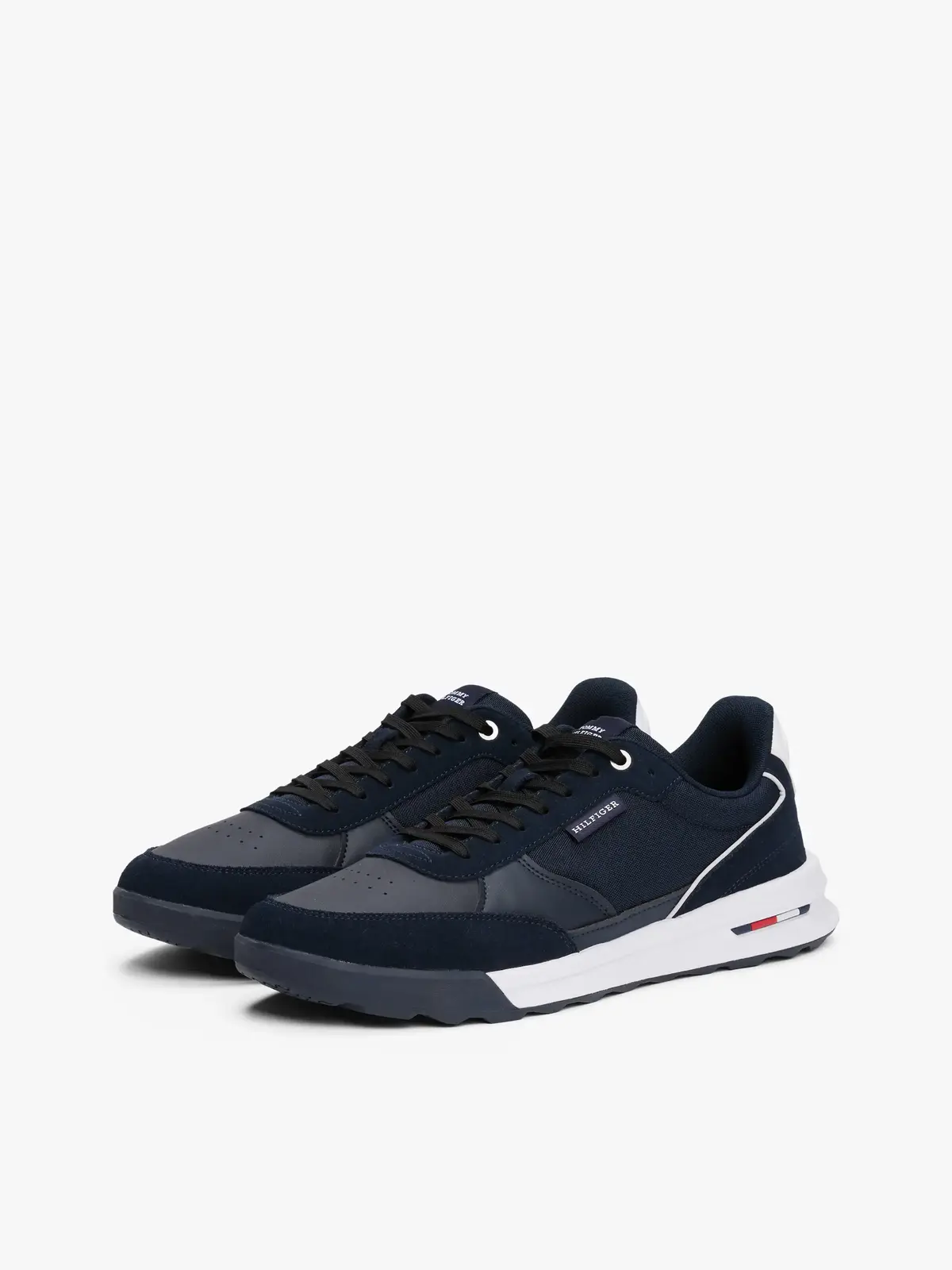 Tommy Hilfiger RETRO RUNNER MIX RWB, DW5 Siyah Erkek Spor Ayakkabı & Sneaker