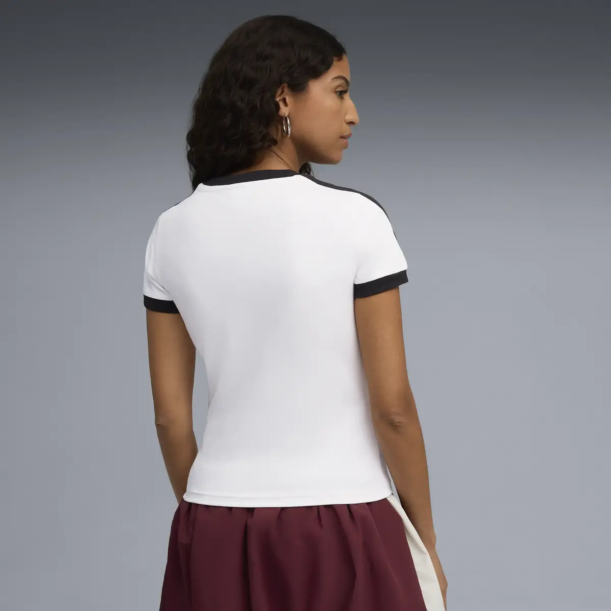 Puma T7 Slim Tee Beyaz Kadın T-Shirt