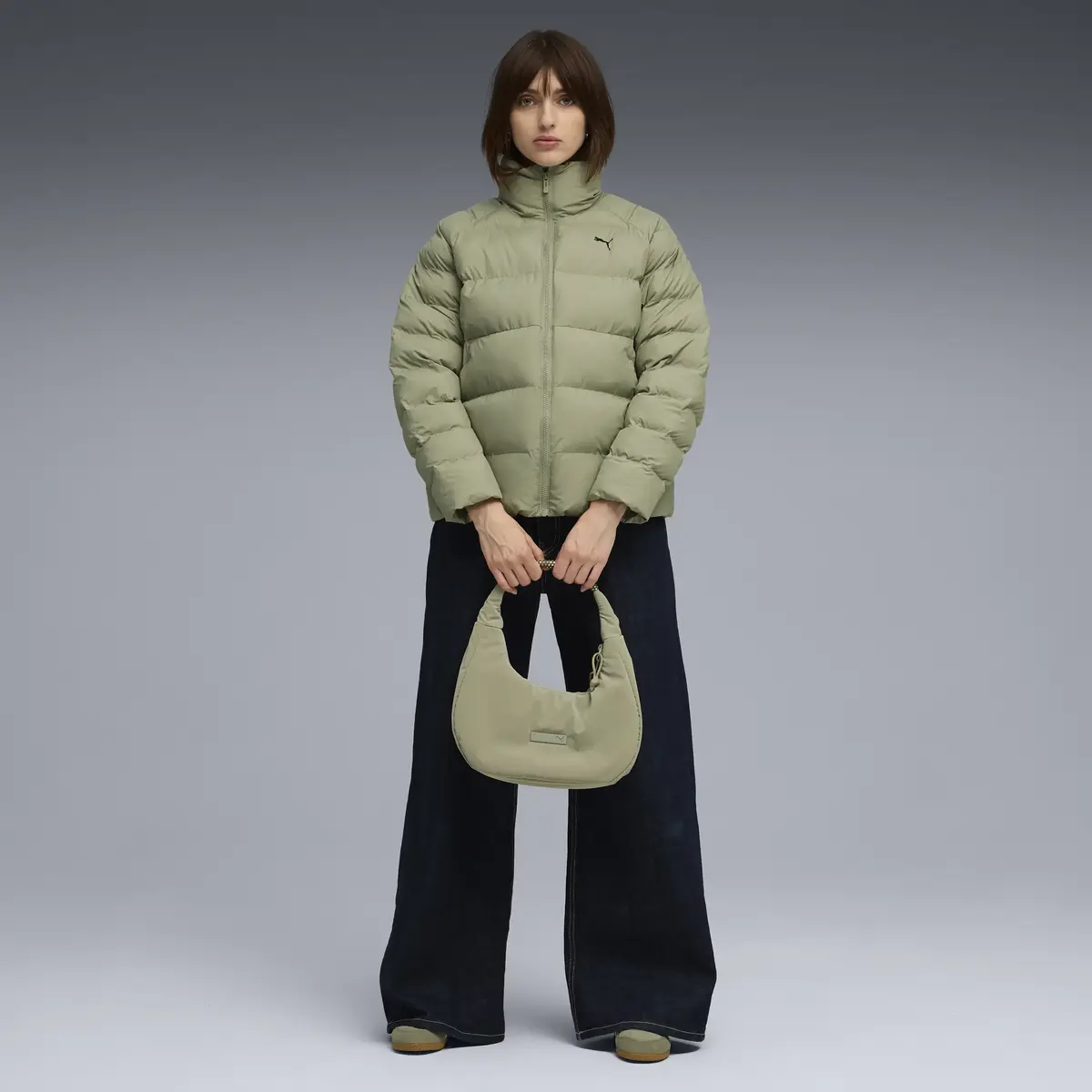 Puma Mono Jacket Yeşil Kadın Mont