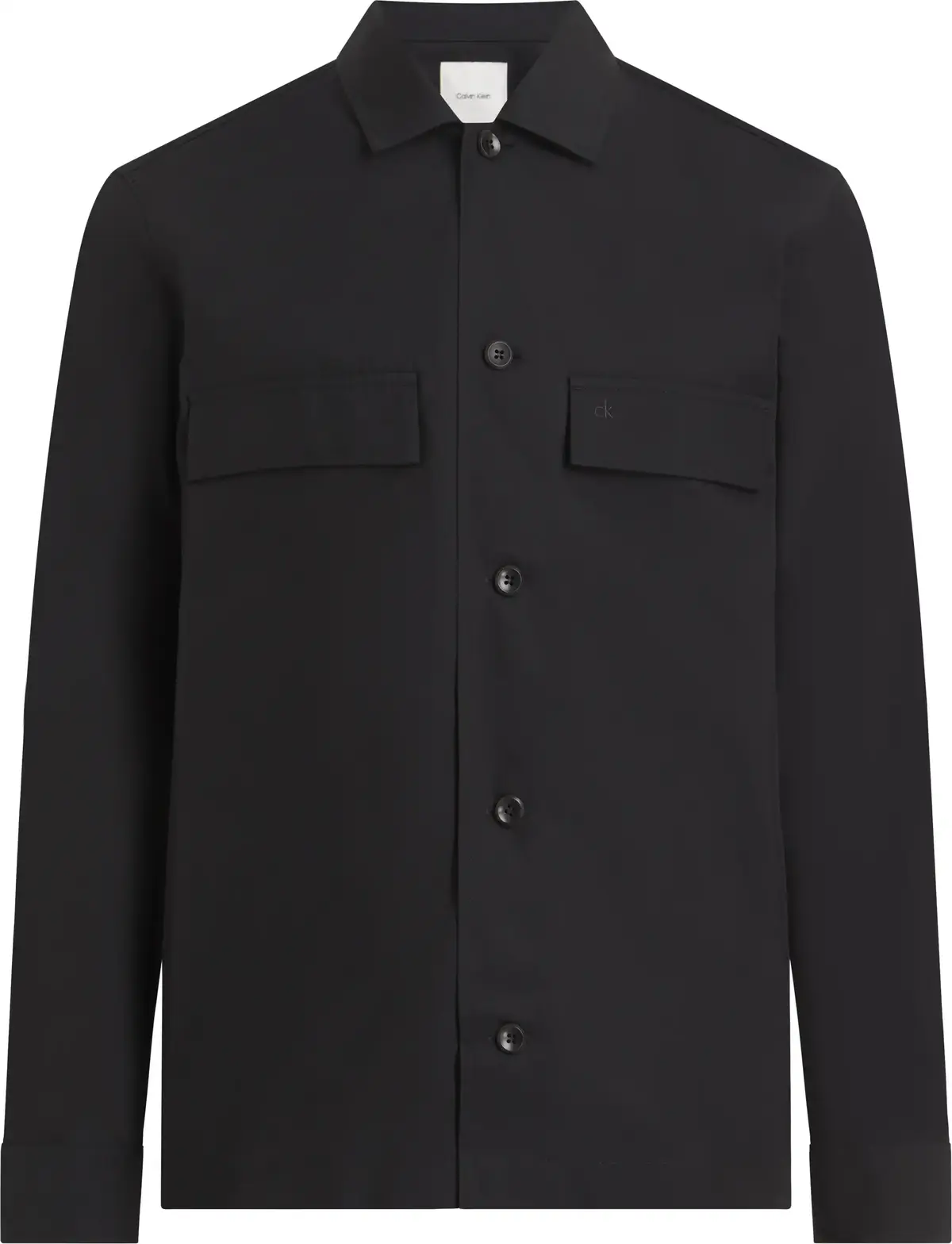 Calvin Klein COTTON BLEND OVERSHI, BEH Siyah Erkek Gömlek