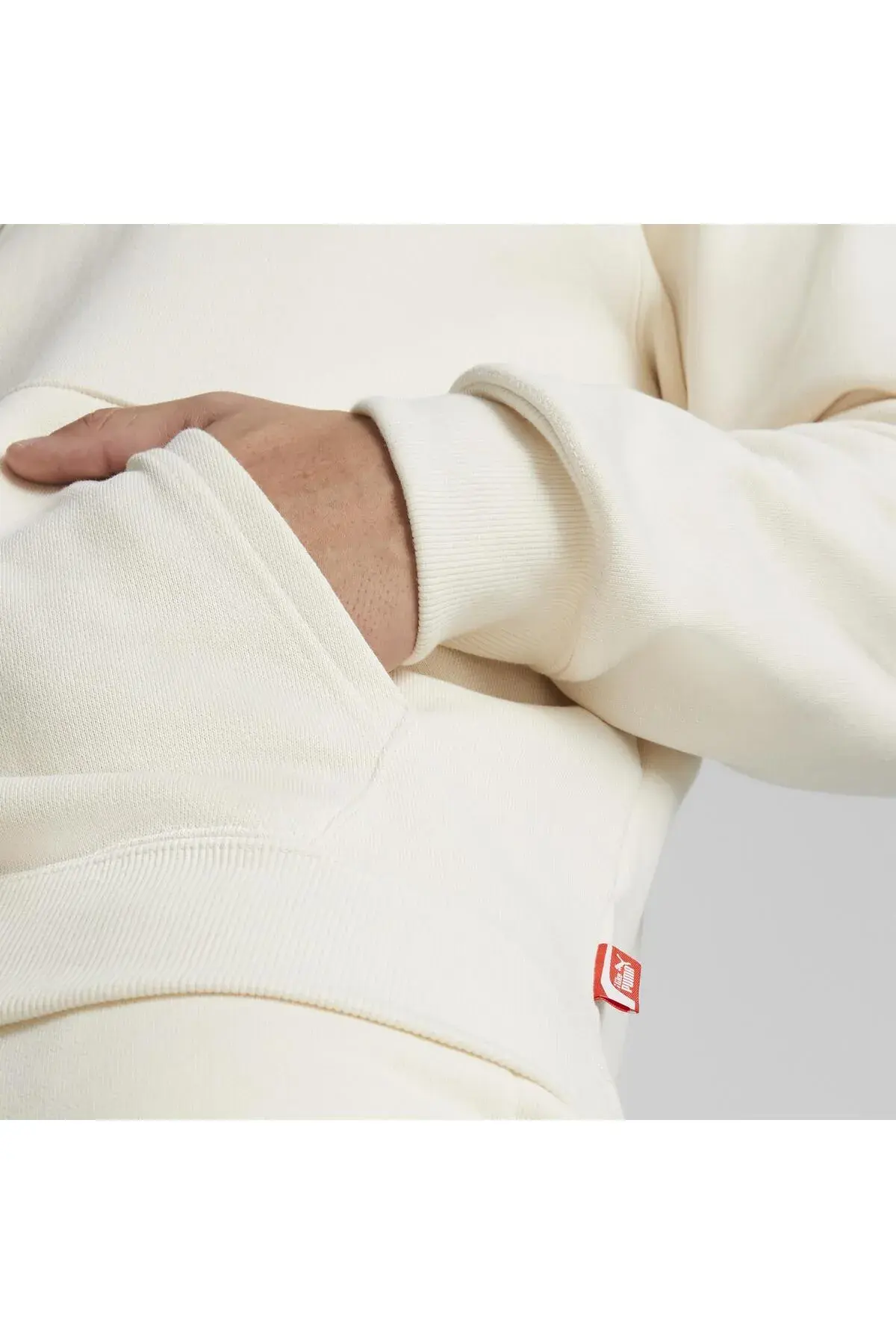 Puma Track Meet Hoodie Kırık Beyaz Erkek Hoodie