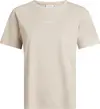 Calvin Klein MICRO LOGO T-SHIRT Kadın Krem T-Shirt