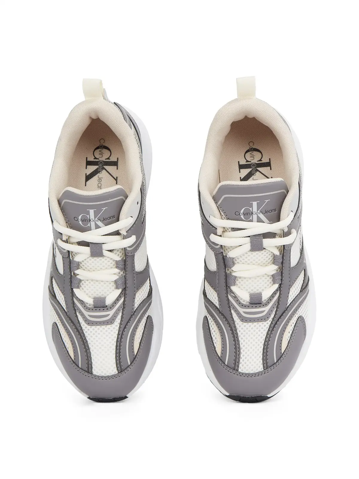 Calvin Klein RETRO TENNIS MESH ML Gri Kadın Spor Ayakkabı