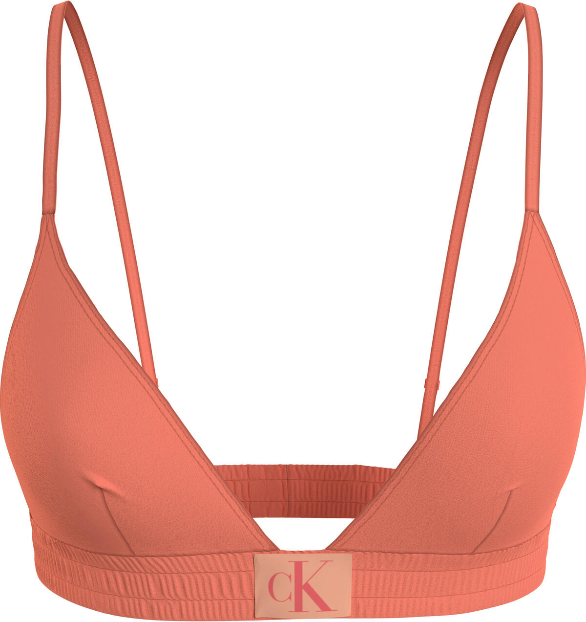 Calvin Klein FIXED TRIANGLE-RP Kadın Pembe Bikini Üstü