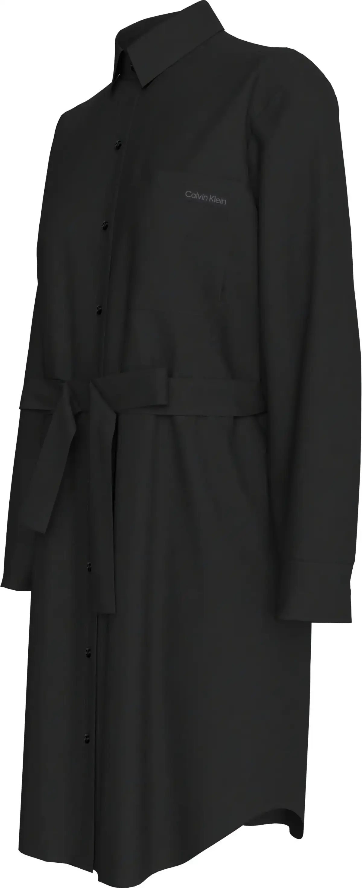 Calvin Klein LYOCELL SHIRT DRESS, BEH Siyah Kadın Elbise-Etek