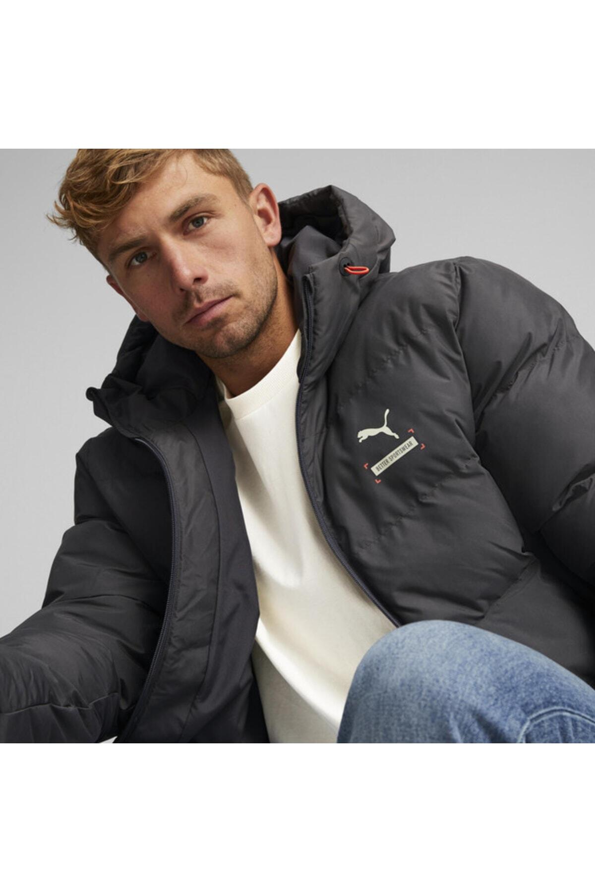 Puma Better Sportswear Hooded Puffer Phantom Erkek Kapüşonlu Şişme Mont