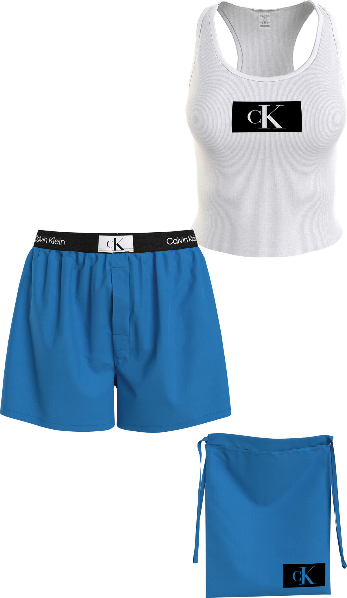 Calvin Klein PJ IN A BAG Kadın Beyaz Eşofman Takımı