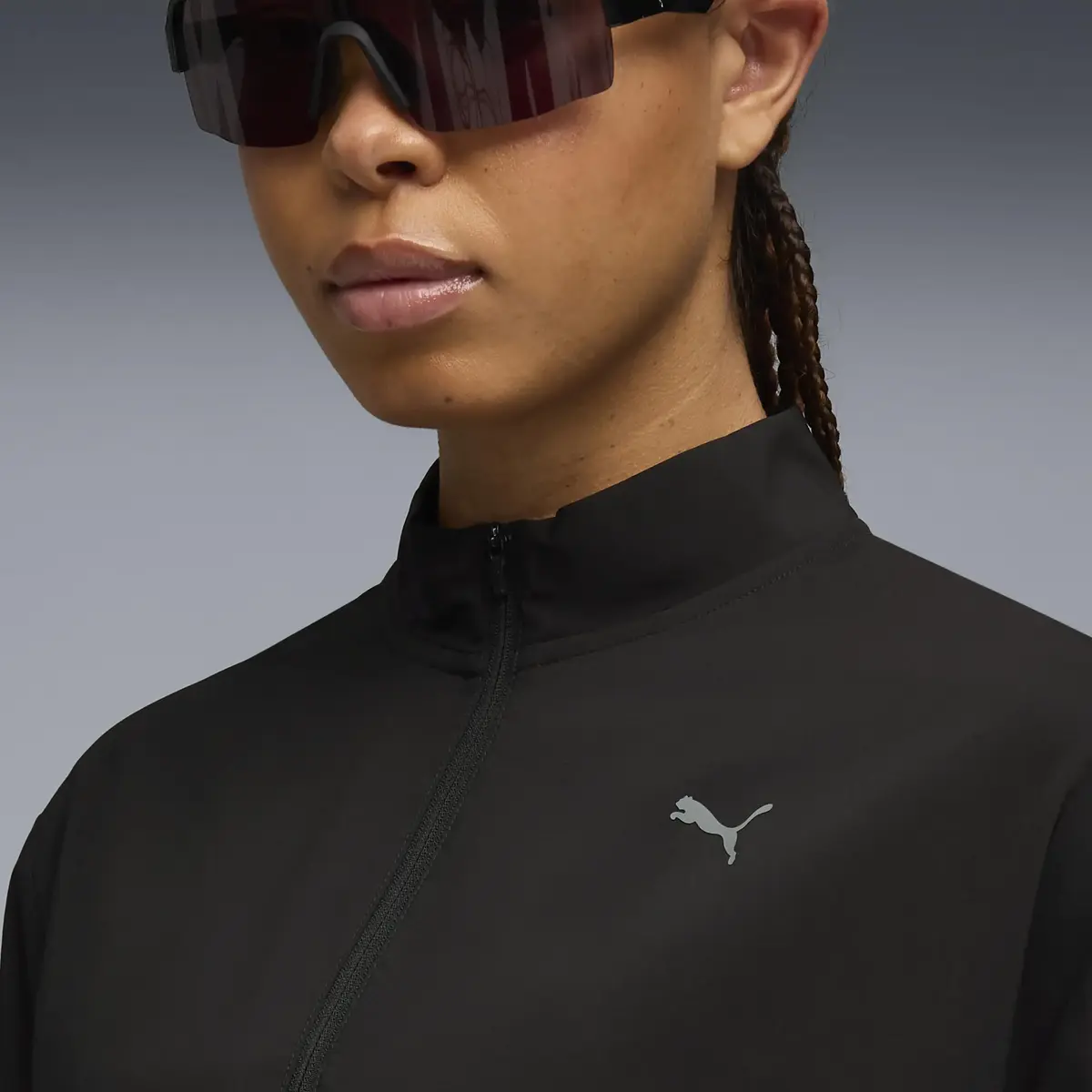 Puma W FASHION JACKET Siyah Kadın Fermuarlı Ceket