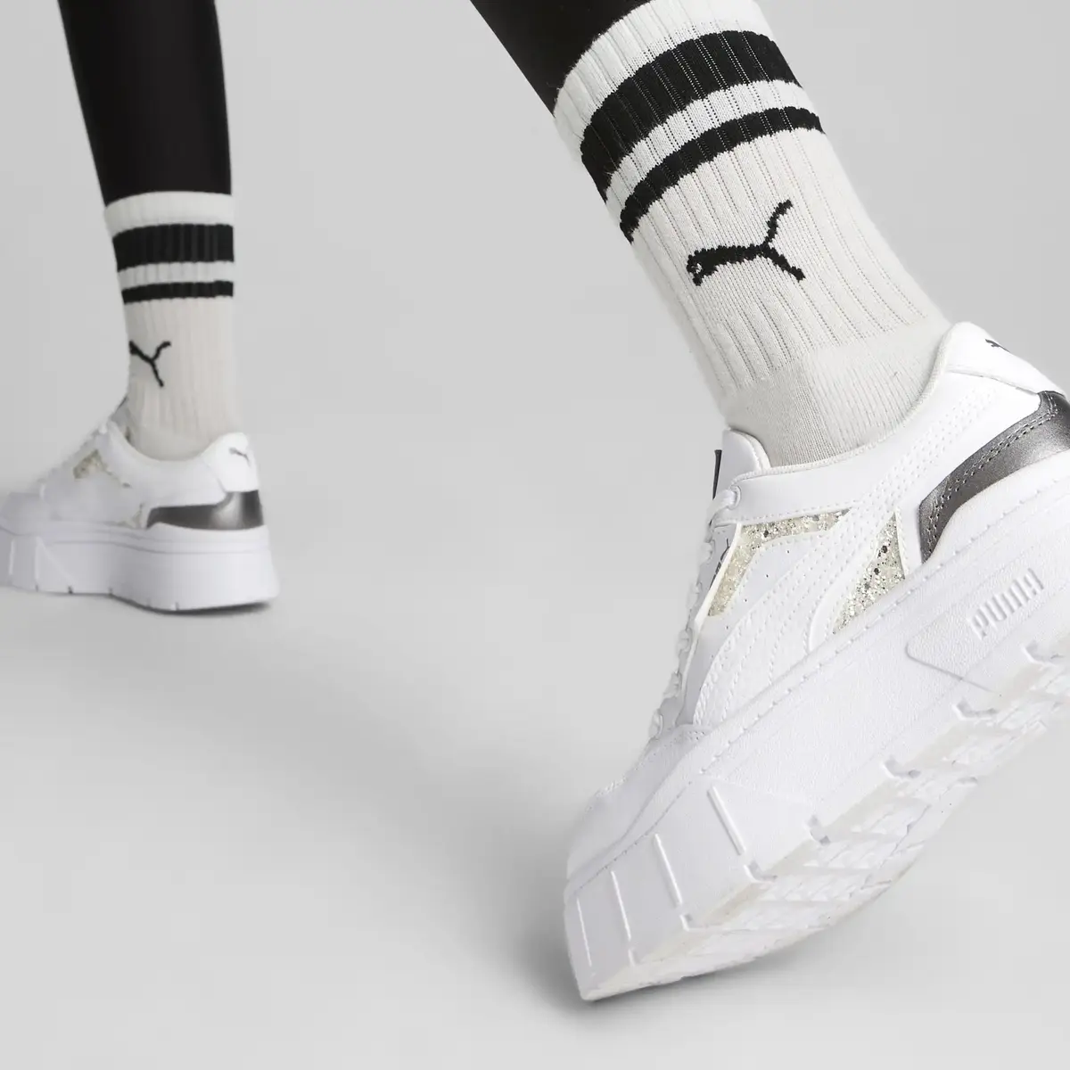 Puma Mayze Stack Sq Wns Beyaz Kadın Günlük Spor Ayakkabı