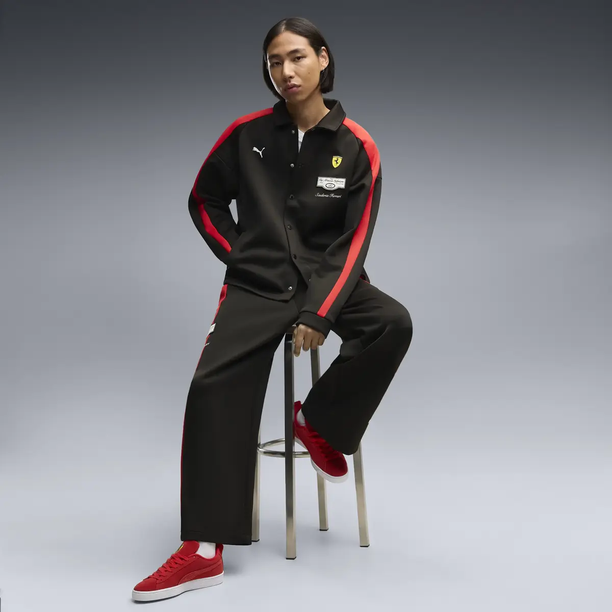 PUMA Ferrari T7 Track Jkt Siyah Erkek Ceket