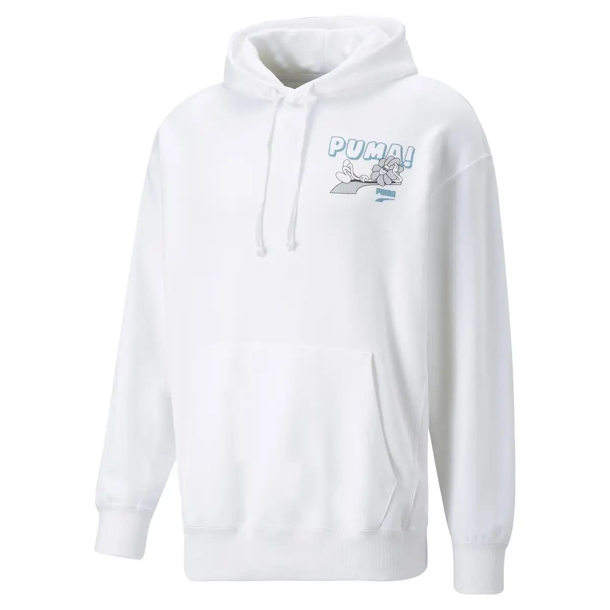 Puma Downtown Graphic Hoodie Beyaz Erkek Hoodie