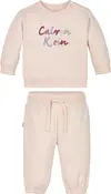 Calvin Klein COLOUR LOGO HWK SET, TGE Pembe Çocuk Eşofman Takımı