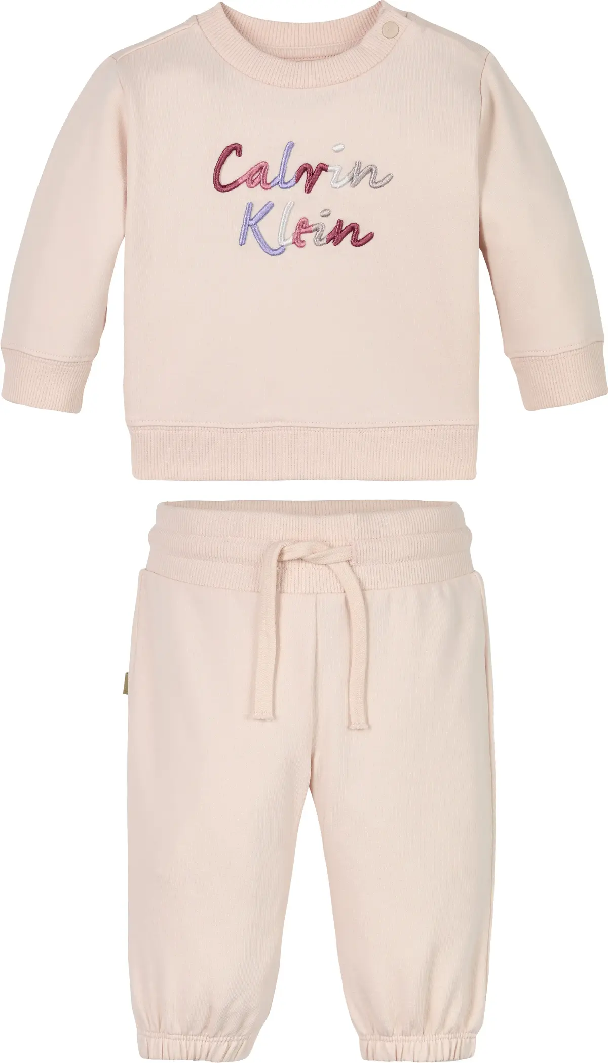 Calvin Klein COLOUR LOGO HWK SET, TGE Pembe Çocuk Eşofman Takımı
