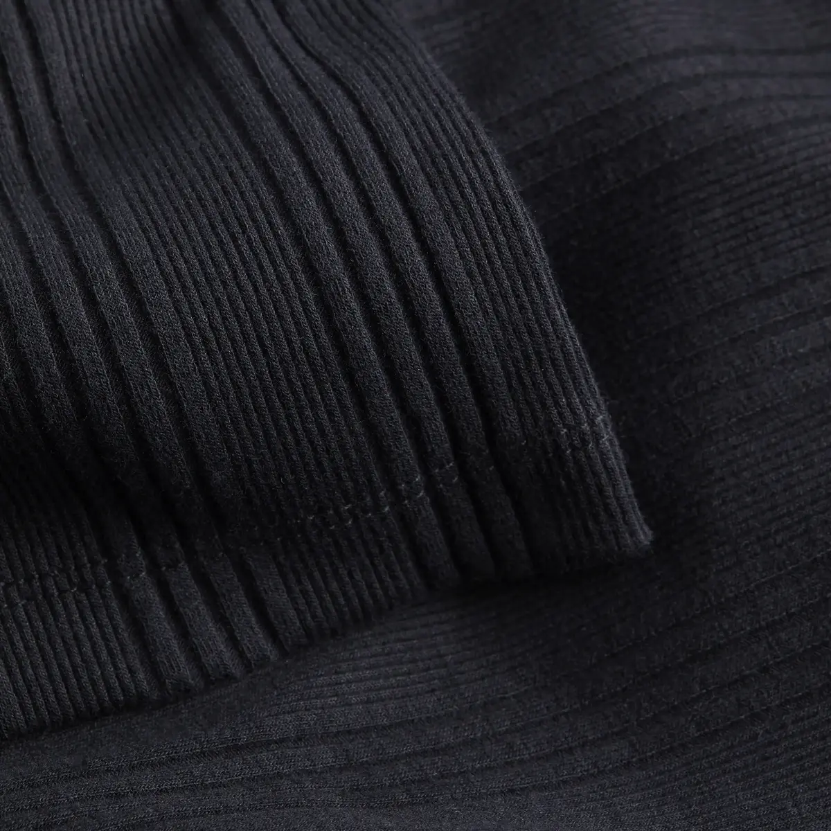 Calvin Klein VARIEGATED RIB ZIPPE Kadın Siyah Fermuarlı Ceket