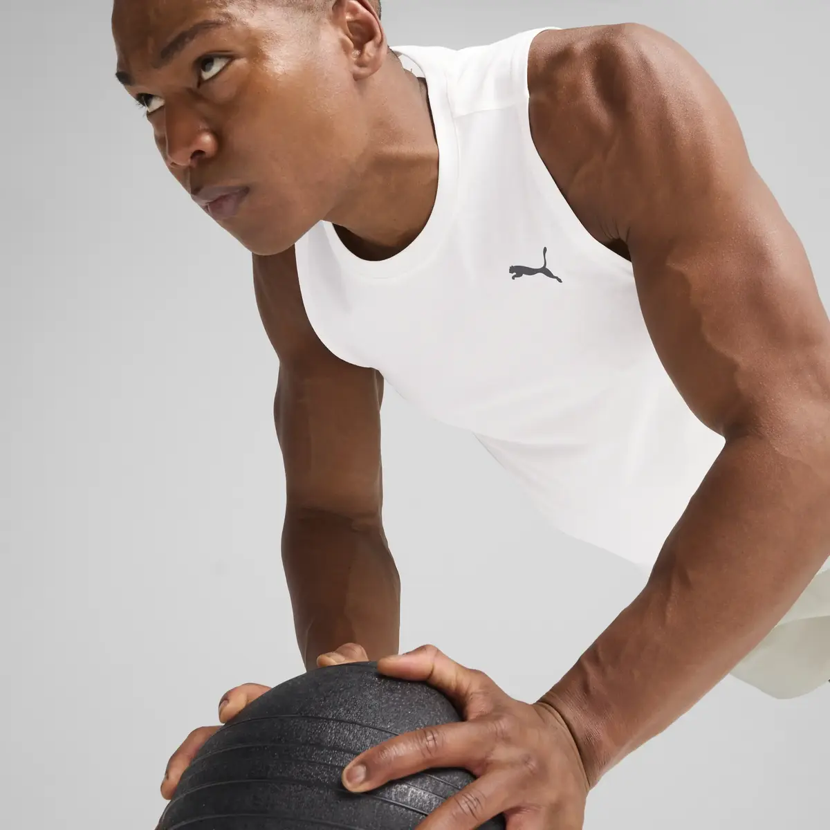 Puma TAD TECH Triblend Sleevless Beyaz Erkek Şort