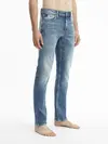Calvin Klein SLIM Erkek Mavi Kot Pantolon