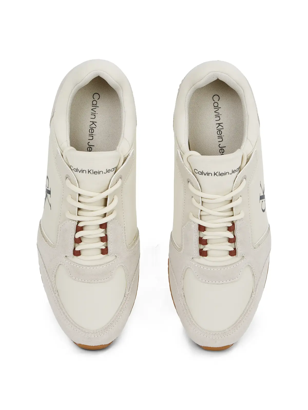 Calvin Klein RUNNER SOCK LACEUP W Bej Erkek Spor Ayakkabı & Sneaker