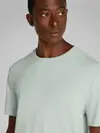 Calvin Klein LINEN COTTON T-SHIRT Yeşil Erkek Tişört