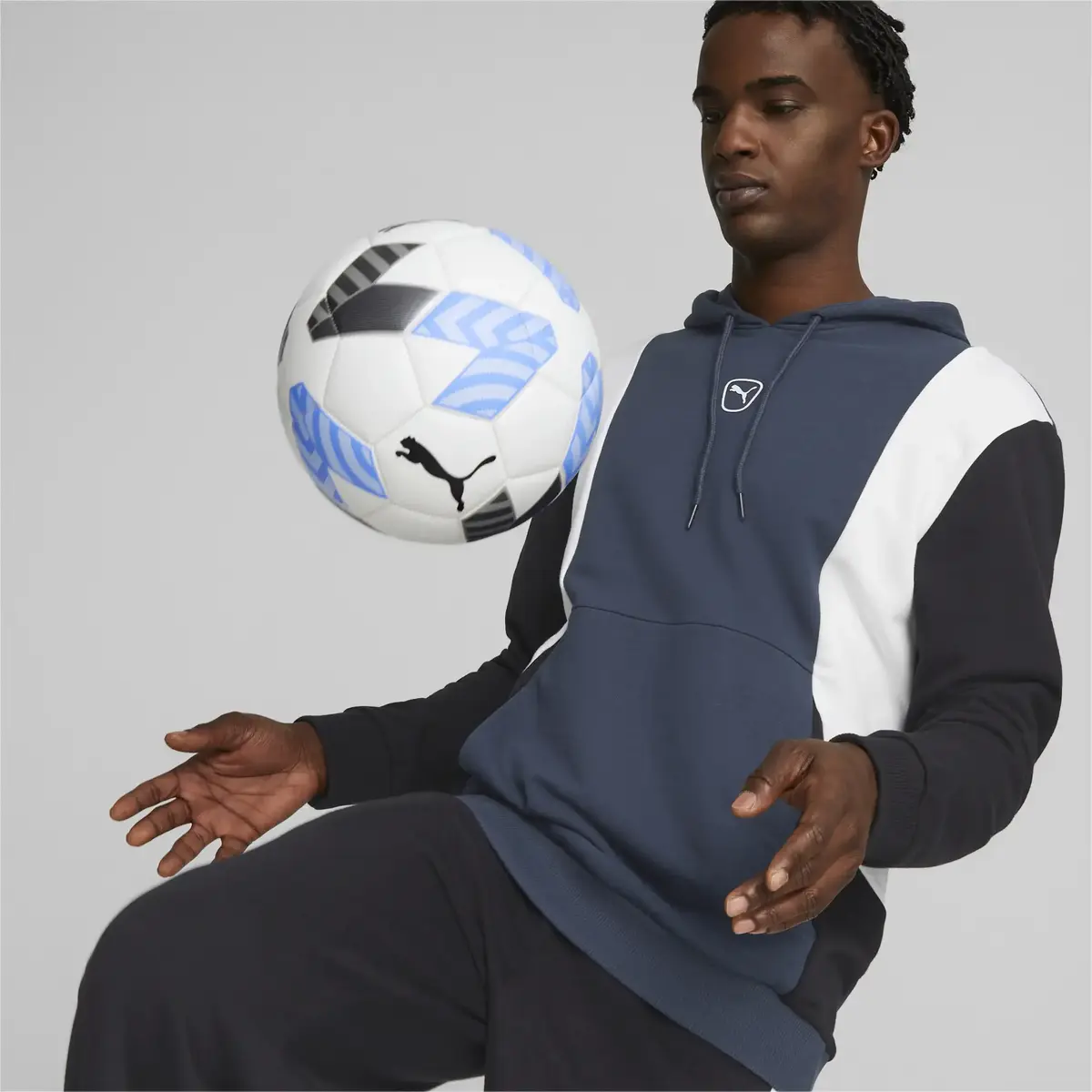 Puma King Top Hoody Puma Black-Dark Night Lacivert Erkek Sweatshirt