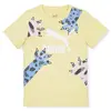 Puma Classics Puma Mates Unisex Çocuk Sarı Desenli T-Shirt