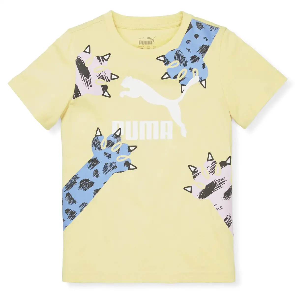 Puma Classics Puma Mates Unisex Çocuk Sarı Desenli T-Shirt