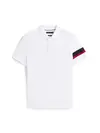 Tommy Hilfiger RWB SLEEVE TAPE REG, YBR Beyaz Erkek Polo T-Shirt
