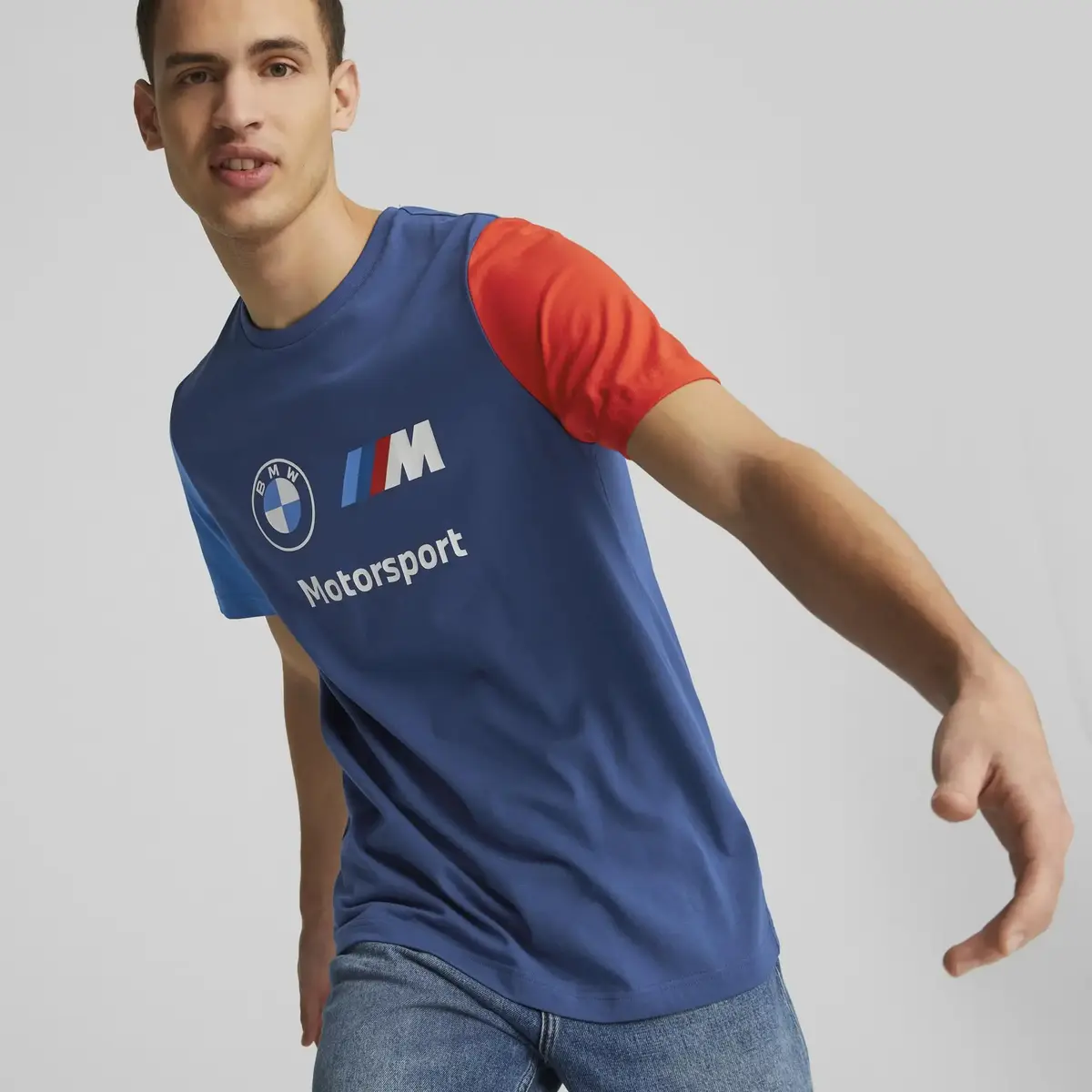 Puma BMW MMS ESS Logo Tee Mavi Erkek/Unisex T-Shirt