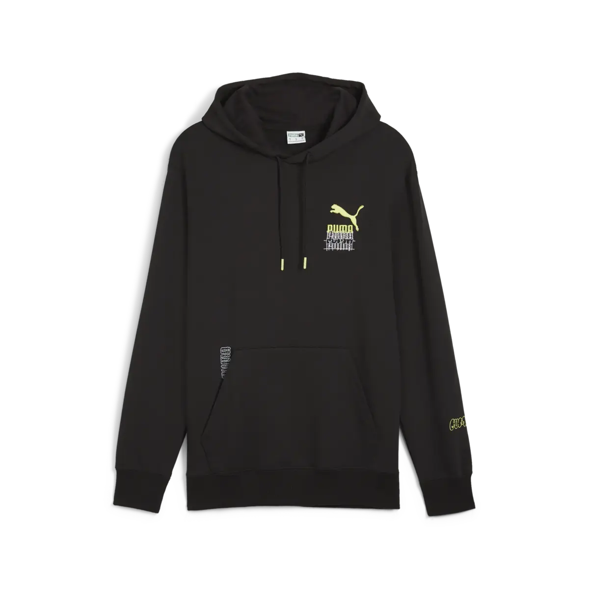 Puma BRAND LOVE Graphic Hoodie Siyah Erkek Sweatshirt