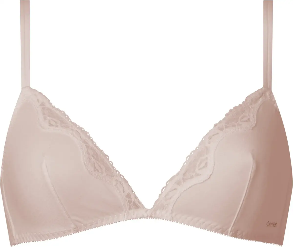 Calvin Klein UNLINED TRIANGLE Kadın Krem Sütyen