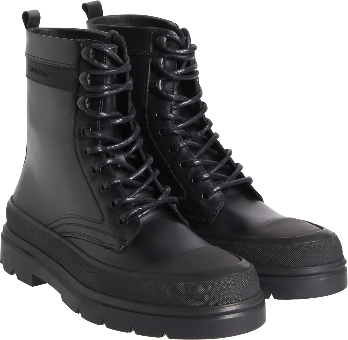 Calvin Klein LACE UP BOOT HIGH Erkek Siyah Bot