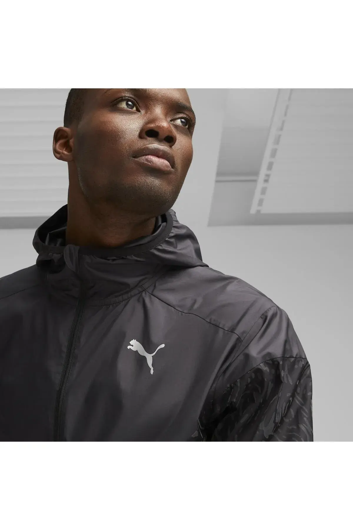 Puma RUN AOP LIGHTWEIGHT JACKET Siyah Erkek Ceket