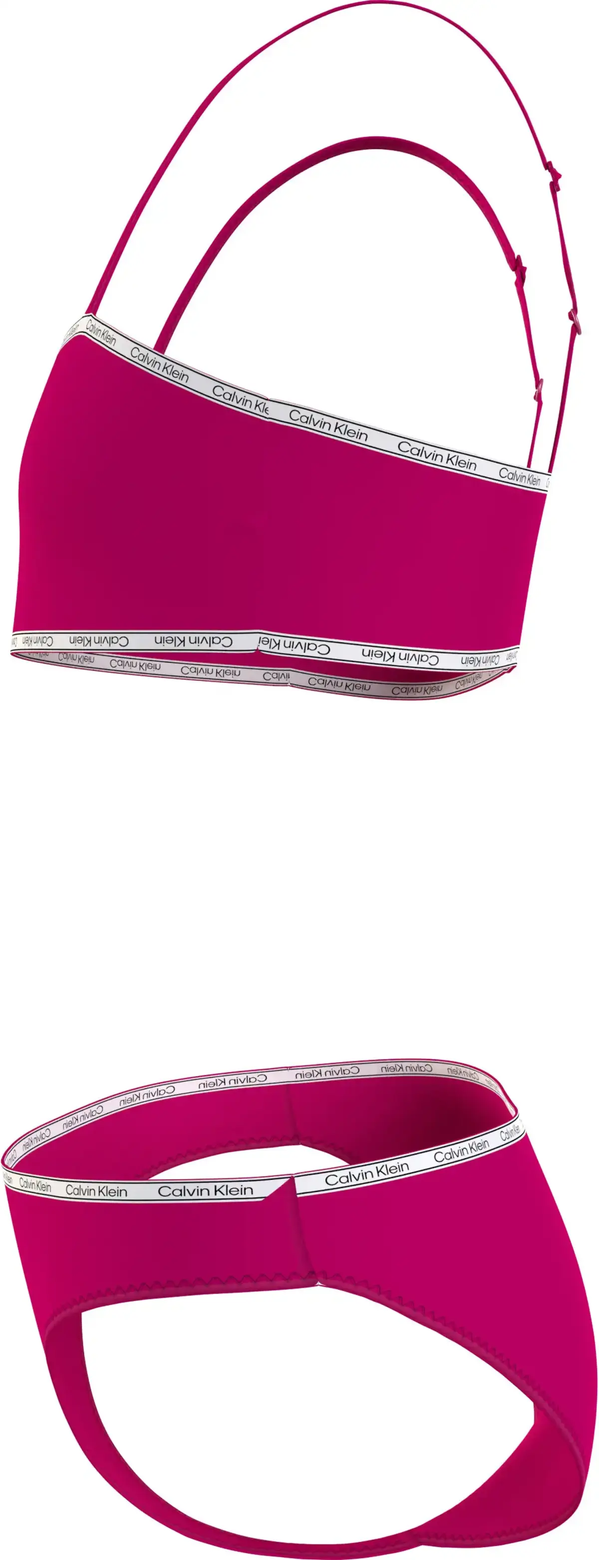 Calvin Klein BRALETTE BIKINI SET Kadın Pembe Bikini Takımı