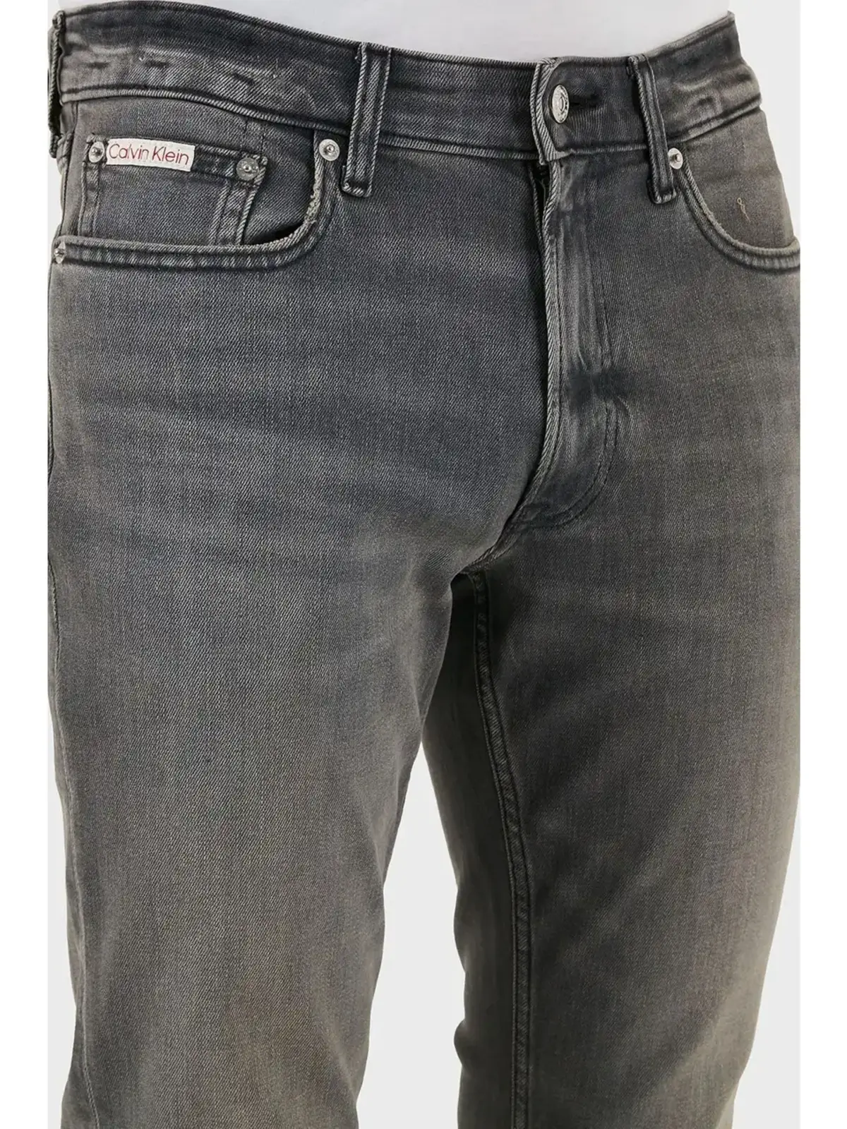 Calvin Klein SLIM TUMBLED ROCK ECO COOL JEAN Bej Erkek Jeans