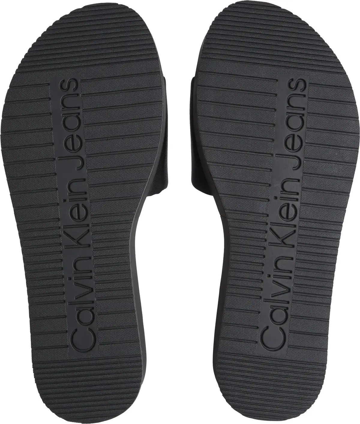 Calvin Klein FLATFORM SANDAL SLID, 0GJ Siyah Kadın Terlik