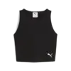 Puma WARDROBE ESS Ribbed Crop Top Siyah Kadın Crop