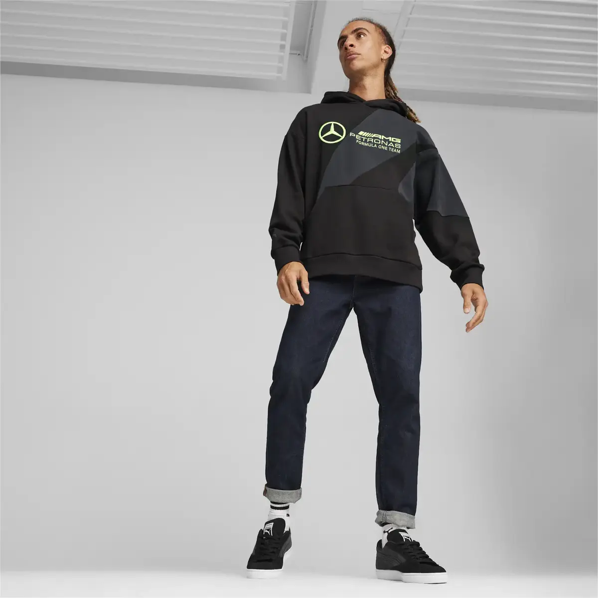 Puma MAPF1 Statement Hoodie Siyah Erkek Hoodie