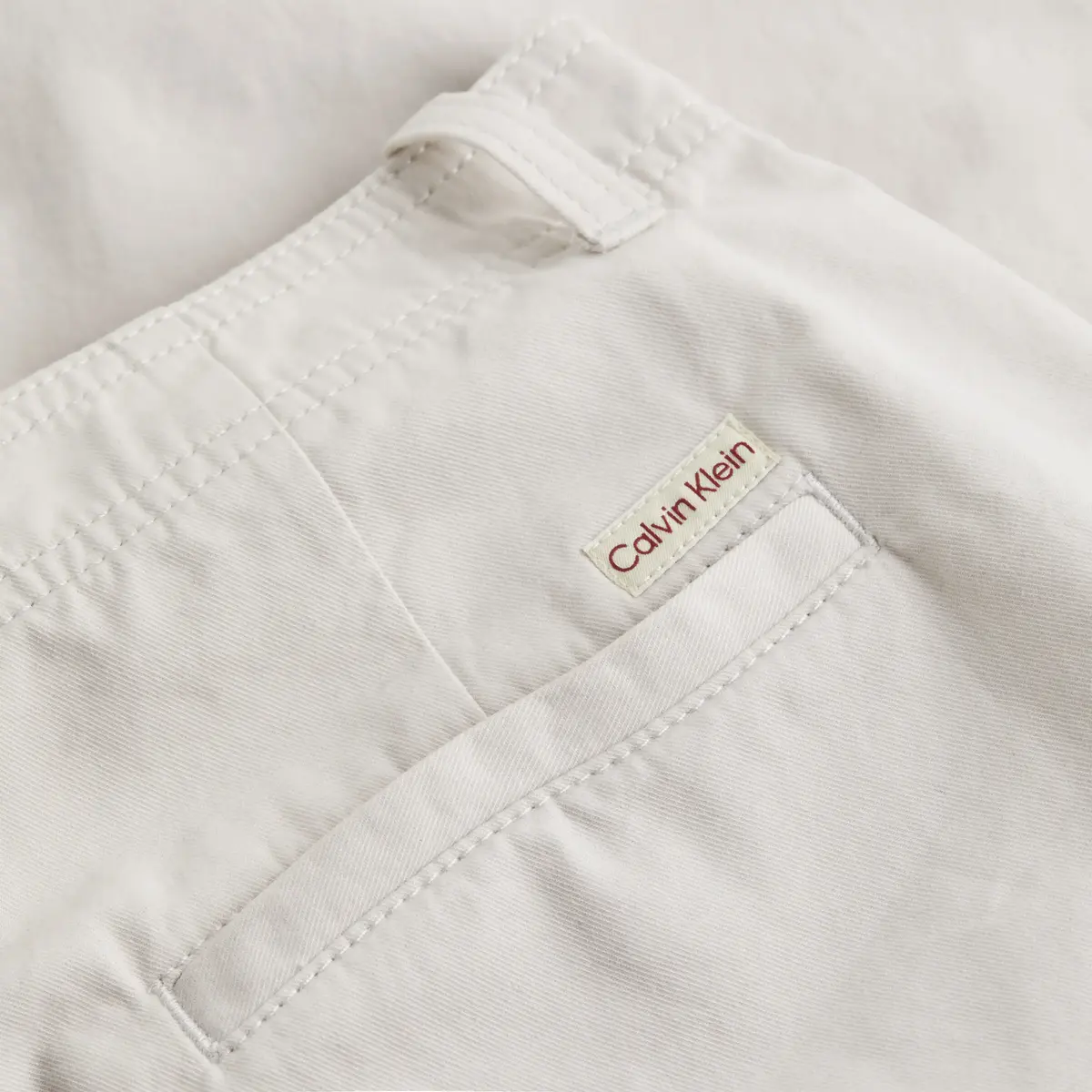 Calvin Klein SOFT COTTON A-LINE S, PDH Krem Kadın Elbise-Etek