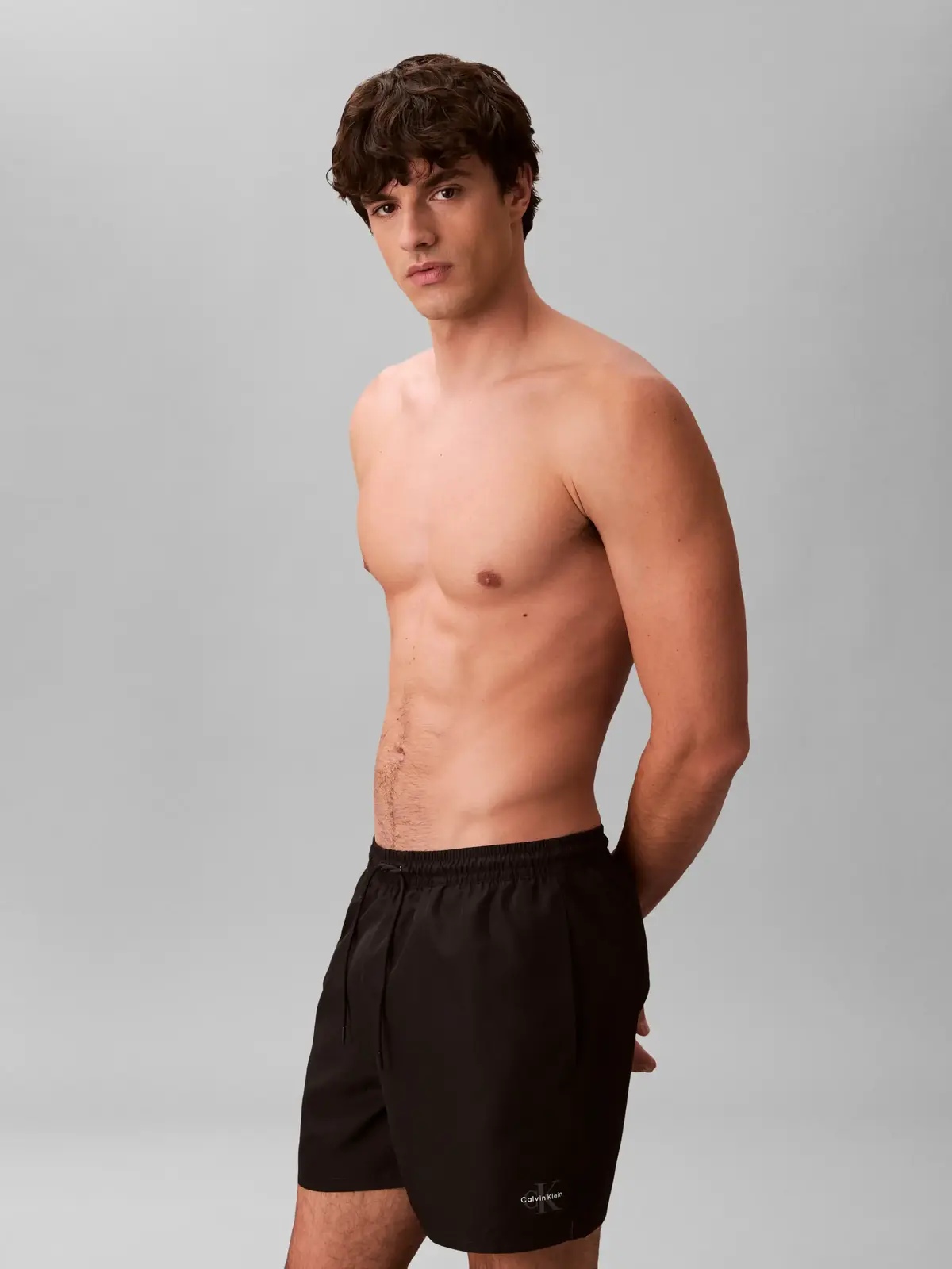 Calvin Klein MEDIUM DRAWSTRING SiYAH Erkek Orta Boy Deniz Şortu