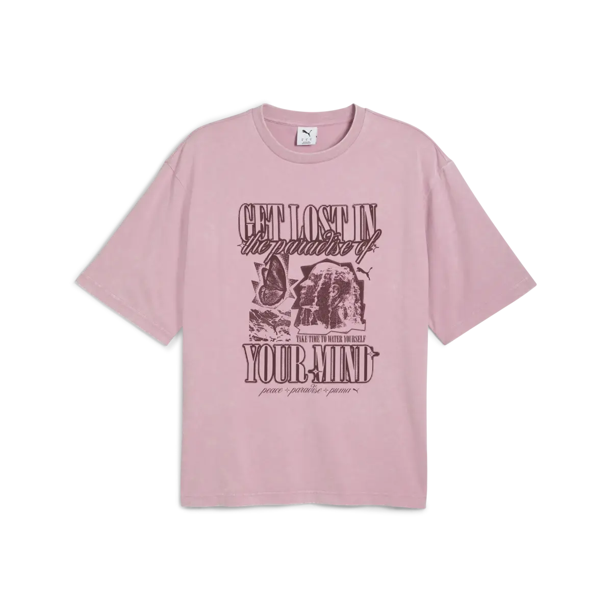 Puma GRAPHIC Tee Pembe Erkek T-Shirt
