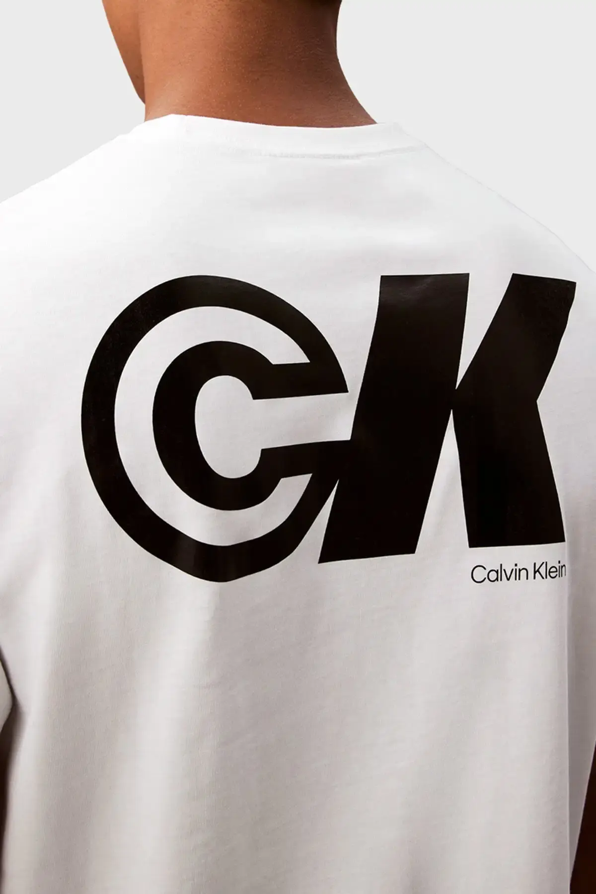 Calvin Klein SS 20S CK SPORT LOGO GRAPHIC TEE Beyaz Erkek Tişört