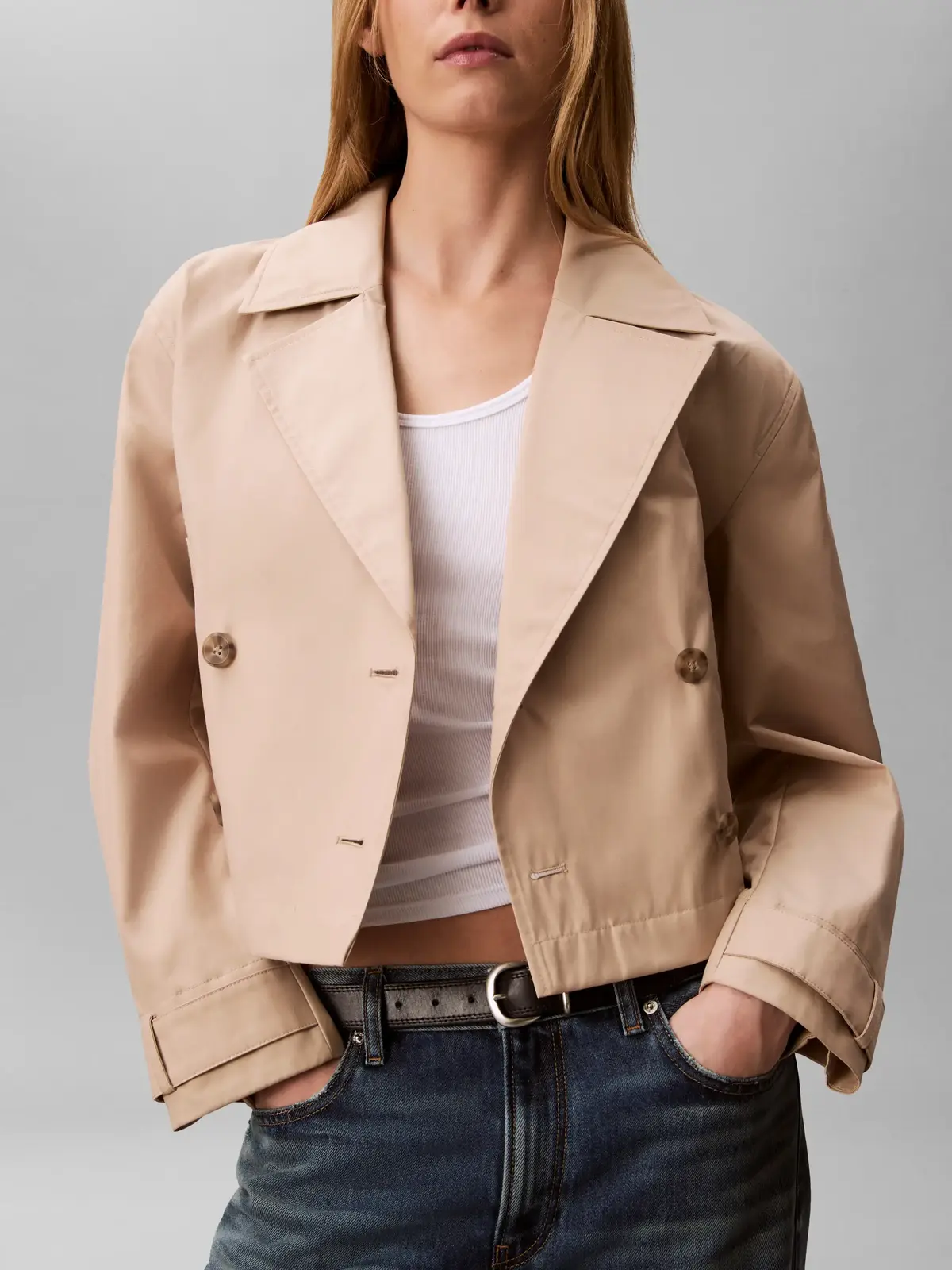 SHORT COTTON TRENCH, PF0