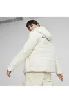 Puma Ess Hooded Padded Jacket Bej Kadın Kapüşonlu Mont